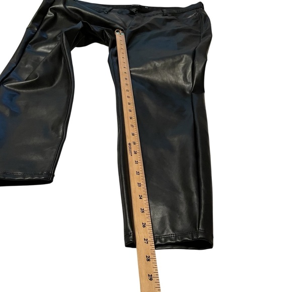 Torrid Plus Size - Perfect Skinny Faux Leather Mid Rise Pant-Size 18Regular - Picture 7 of 14